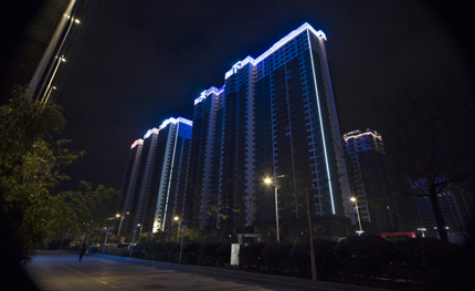 網紅打卡圣地，華體助力西安高新路夜景改造提升